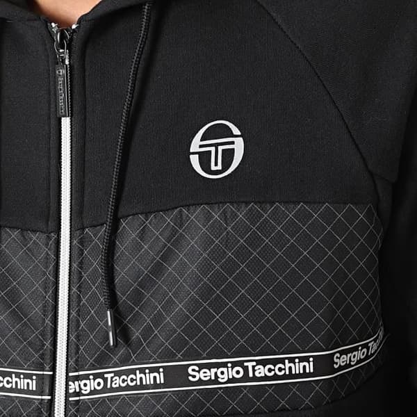 Sweat Zippé Capuche Sergio Tacchini Nosmud Svart S