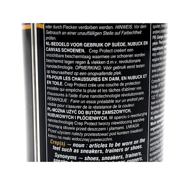 Imprægneringsspray 200 impermeabilisan - Crep protect UNI Sort