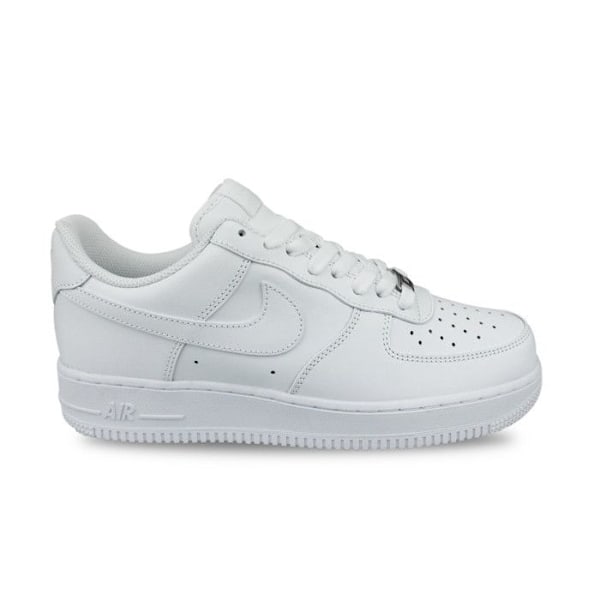 Basket Nike AIR FORCE 1 '07 - Hvid - Læder - Snørebånd - Let støddæmpning