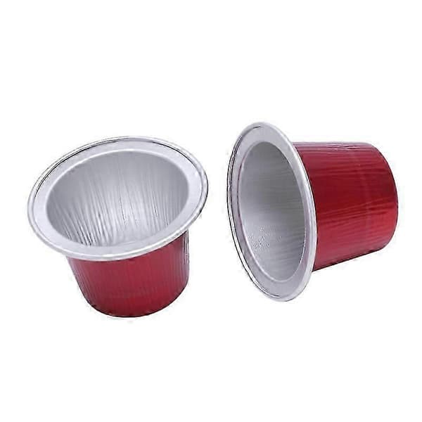 50 Set Refyllbara Kaffe Kapsel Koppar Engångs för Pod för Automatisk Kaffemaskin Matförpackning