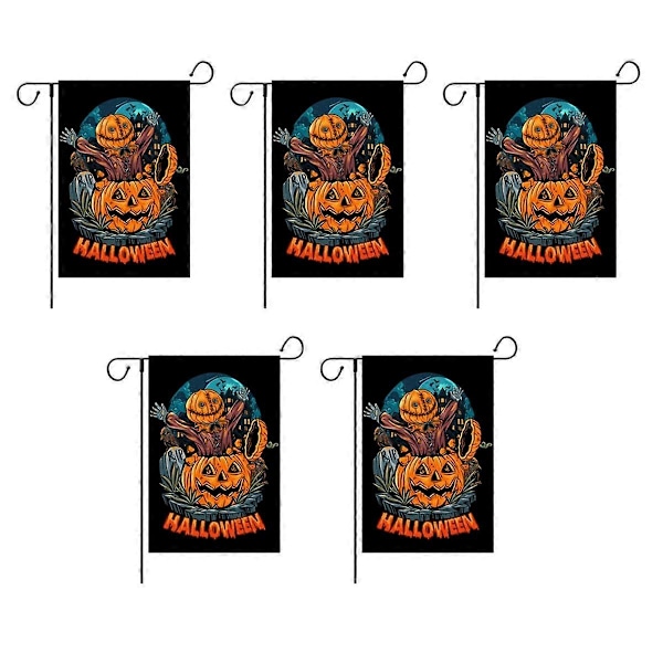 Nummer 2 Halloween Dekoration Trädgårdsflagga Gård Trädgårdsdekoration Bakgrund Utomhus Semester Fl