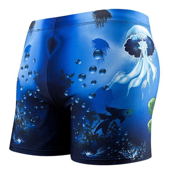 Badbyxor för män Strandshorts Boxer för män Badkläder för män style 1 2XL 66-88cm