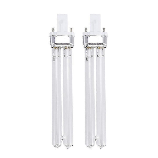 2 stk. 11W Ultraviolet UV Desinfektionslamper UV Steriliseringspærer til Sterilisator Akvarium (G23 Lampefod)