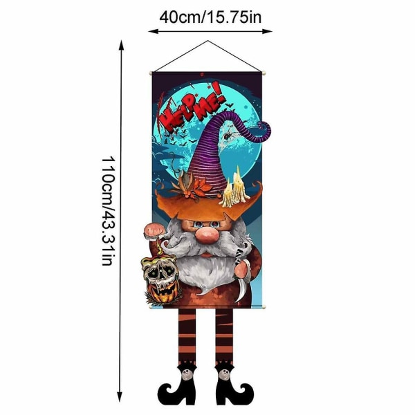 Halloween Dörr Hängde Flaggor Ornament Gobeläng Skylt Spöklikt Skrämmande Halloween Festtillbehör För Utomhus Veranda Spökhus C