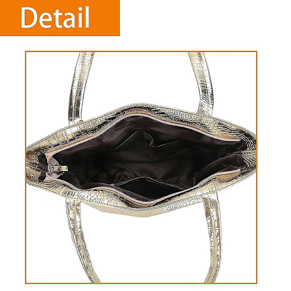 Dam Läderhandväskor, Handväskor, Dam Axelväskor, Handväskor, Läderhandväskor-silver-B8
