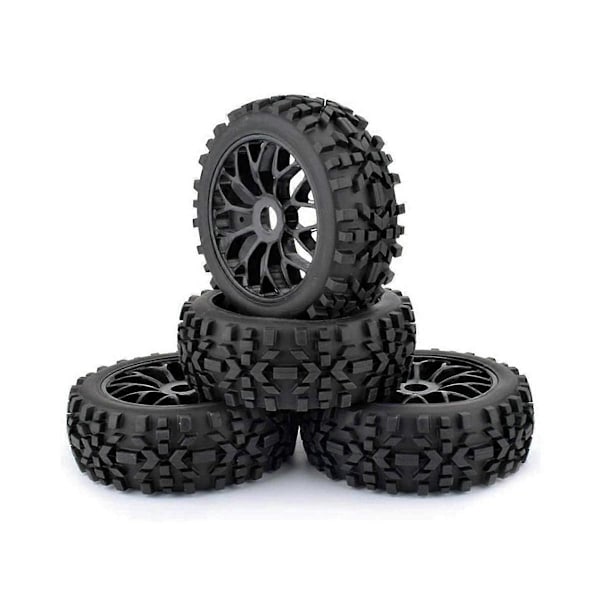 4 stk. 118 mm 1/8 RC Off-Road Dæk Hjul 17 mm Hex til ARRMA Redcat Team VRX WR8 Hobao