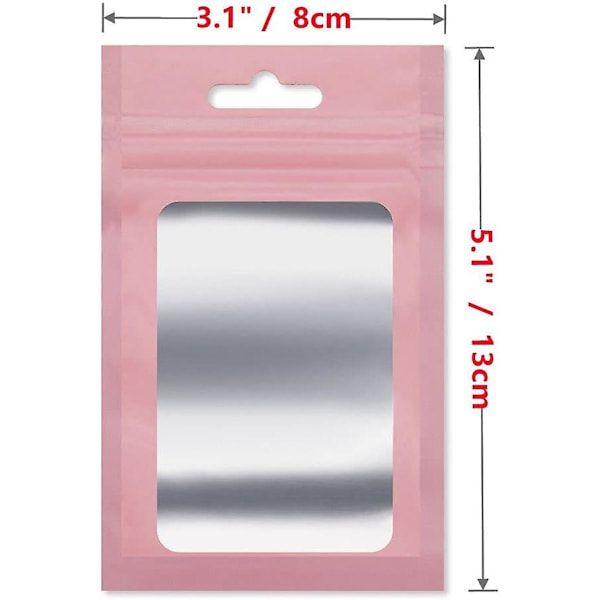 200 Aluminium Plastikposer (pink, 8 X 13cm)
