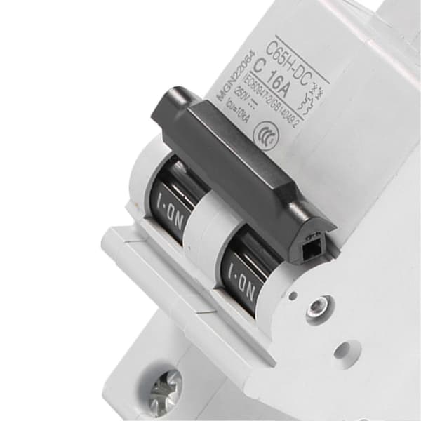 Strømbryter C65H-DC 2P 250V DC Solenergi Luftbryter Ampere (16A)