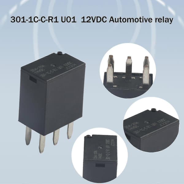 2 stk. 301-1C-C-R1 U01 12VDC 35A Bilrelæ
