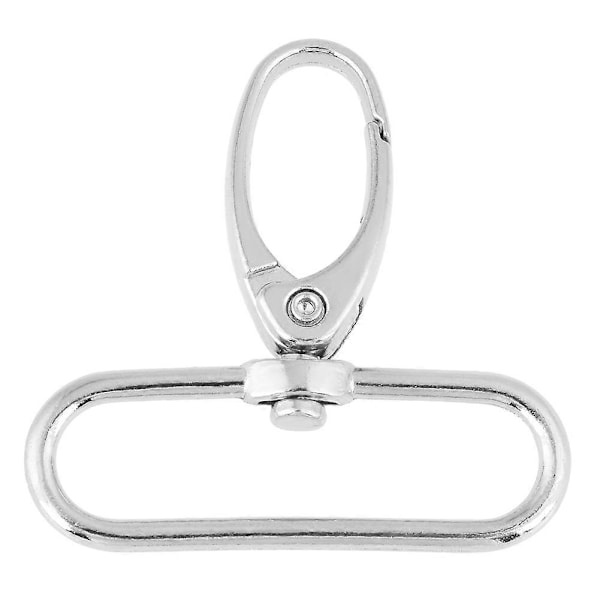 20 stk. taskelukninger i zinklegering drejelige udløserclips nøglering nøglekroge (38 mm)