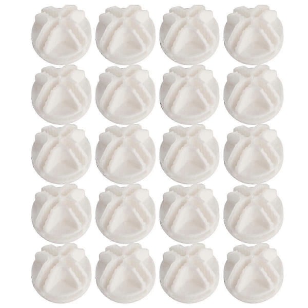 20 stk. Grid Cube Connector Abs-stik til Wire Cube Opbevaringsreoler (Hvid)