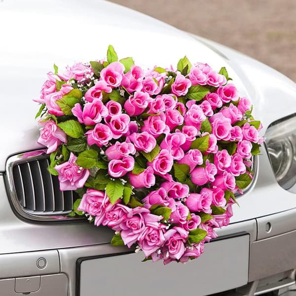 Blomsterskum, Hjerteformet, Friskkuttede, Oasis, for DIY