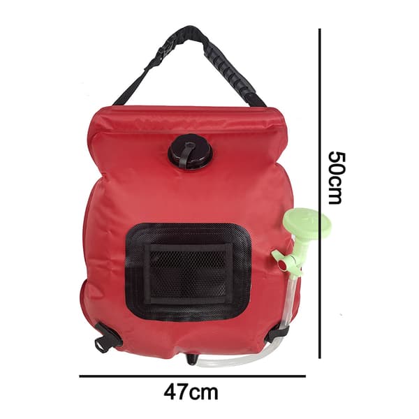 Solar Dusjpose, 20L Solar Oppvarming Camping Dusjpose for Fotturer