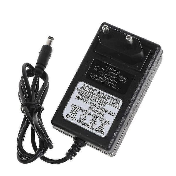 BBQ Luftblæser 12V Strømventilator Justerbar Hastighedsregulator BBQ Ventilator EU Stik