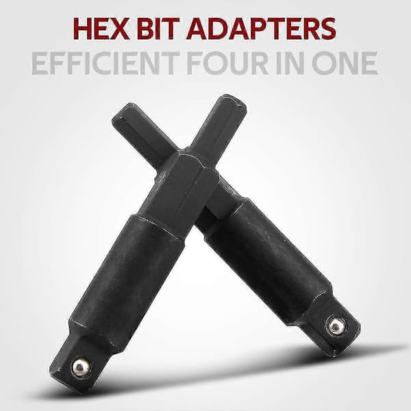 4st/set Adapter Reparationsverktyg Kolstål Med Hex Bit Hållbar