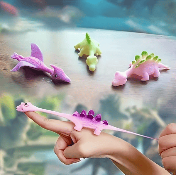 Opsendelse af dinosaur TPR finger opsendelse af dinosaur dyrefinger opsendelse af legetøj dinosaur legetøj finger elastisk legetøj