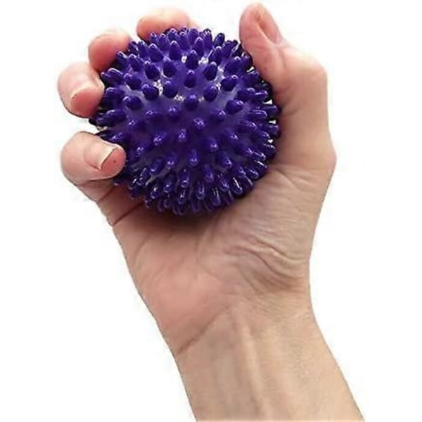 Pigget Massagebold, Fod/Helkrops Pigget Opstrammende Bold, Triggerpunkter, Fitnesscenter, Yoga, Pilates, Stress, Zoneterapi, Myofascial Terapi Blå)