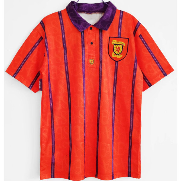 1994 säsong borta Skottland retro jersey tränings T-shirt Evra NO.3 L