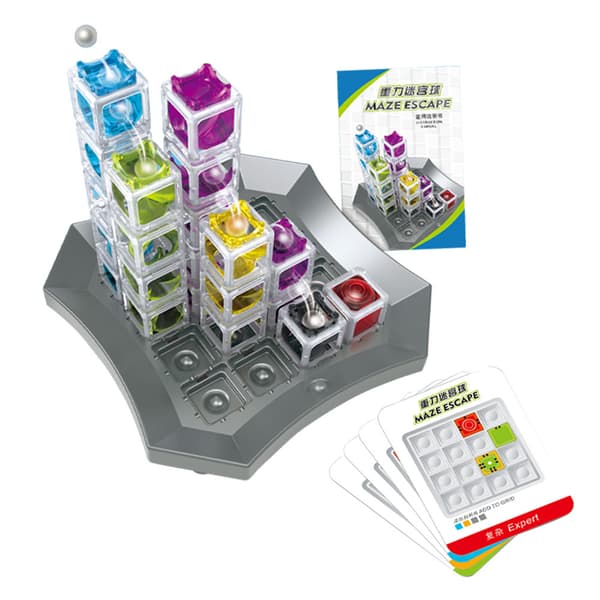 Nytt Gravity Maze Escape Ball 3D Bordslogikspel för barn