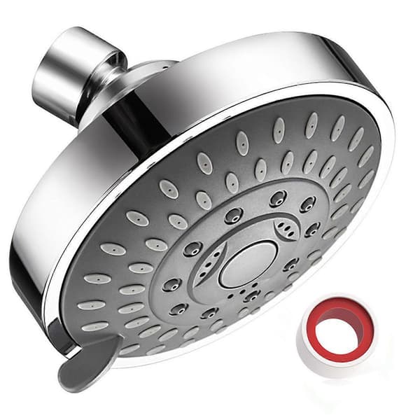 Dusjhode 5 Moduser Justerbart Rustfritt Stål G1/2 Bade Dyse for Baderom Toalett