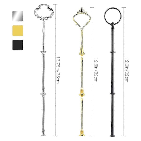 9 Sæt Kageopsats Hardware Kit Etagefad Hardware Beslag kompatibel med Kageopsats, 3 Etagers Kageopsats Beslag