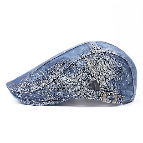 Denim Basker Cap utomhus Flat Cap Visir