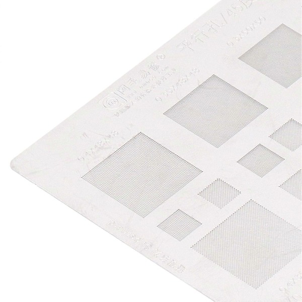 Universell BGA Reballing Schablon Multifunktionell Tenn Mesh Lödmall för Telefon BGA IC-Chips Reparation