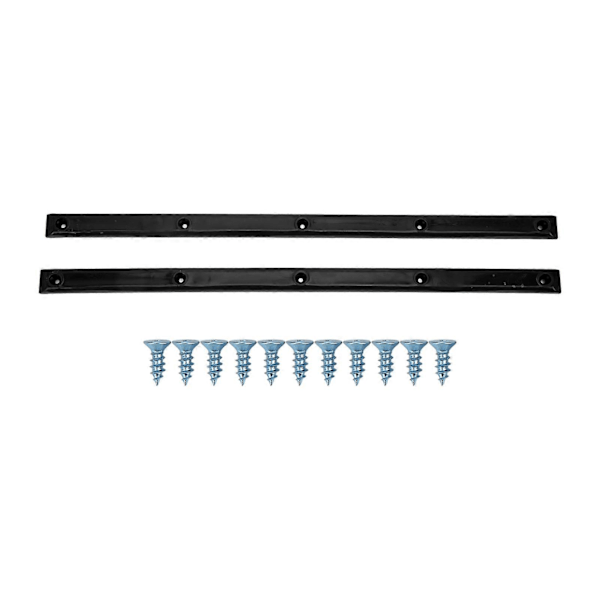 Ribbebein Skinn Rails Slitesterk Stabil Fleksibel Glanset Utseende Longboard Rails Ribbebein Svart