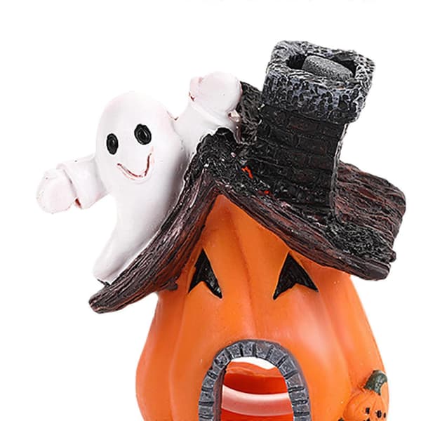 Halloween Gresskarhus Figur Dekorasjon Spøkelseshus Akvarium Ornament