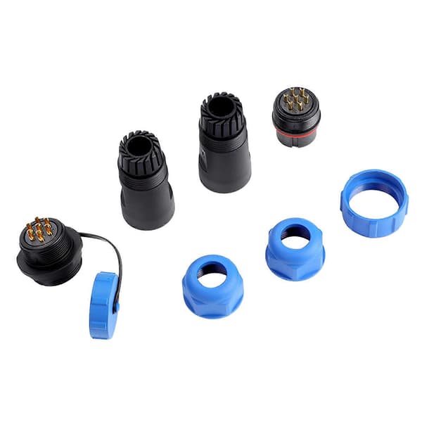 SP21 IP68 7-pin Vanntett Plast Luftfart Plugg Sokkel Kabel Inline Kobling (7-pin)