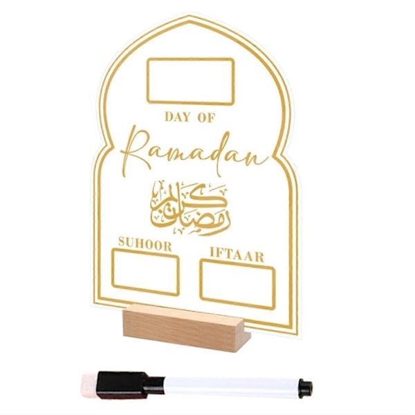 Ramadan Kalender, Ramadan Adventskalender, Dage af Ramadan Akryl Nedtællingskalendere Nedtælling til