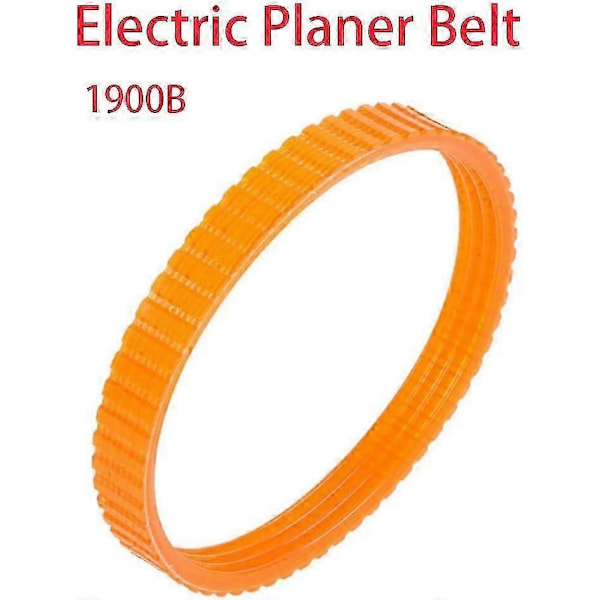 1900B 10 stk. Udskiftnings tandremme til elhøvl, 9,6 mm bred, orange