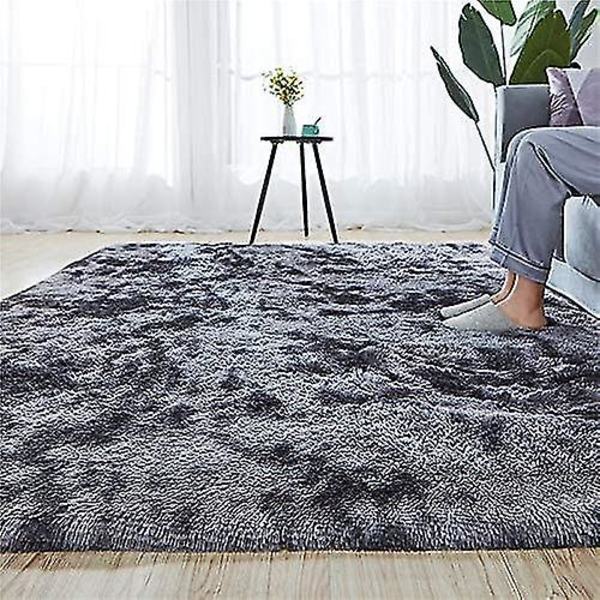 Tflycqsoft Modern inomhus Shaggy 4x6,6 matta för sovrum Vardagsrum Sovsal Barnrum Hemdekorativt, halkfritt plysch fluffigt lurvigt pälsområde Mattor Bekväm sjuksköterska