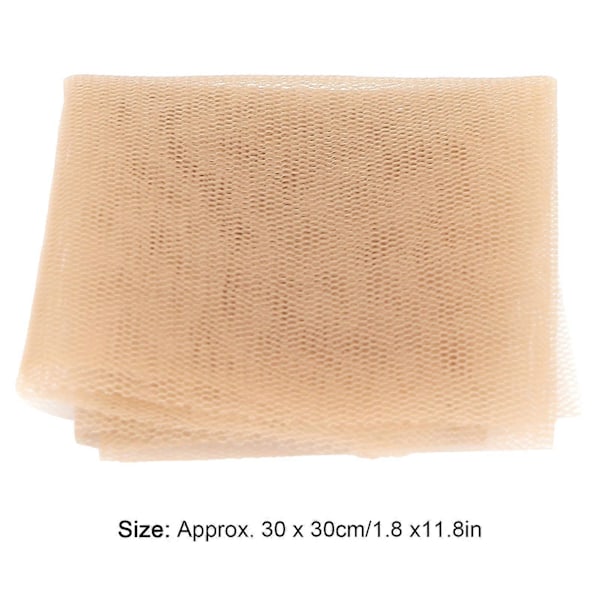 30x30cm Film Makeup Blonde Net Blonde Wig Falsk Skjegg Blonde Closure Making Supply Tilbehør