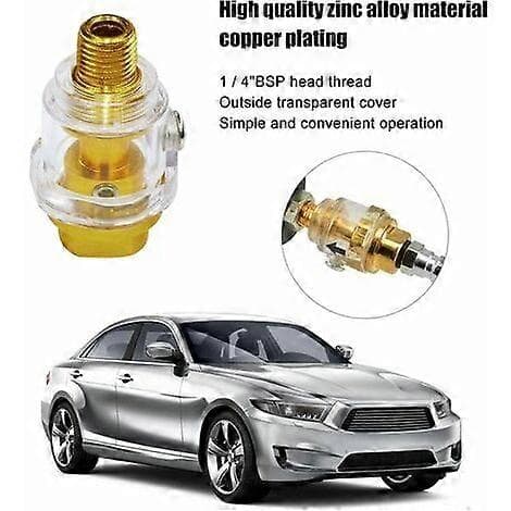 Mini Smøreapparat, 2 stk. Luftoljer 1/4\" Inline Oljer Mikro Spray Luftoljer for Luftverktøy Luftkompressor Tilbehør