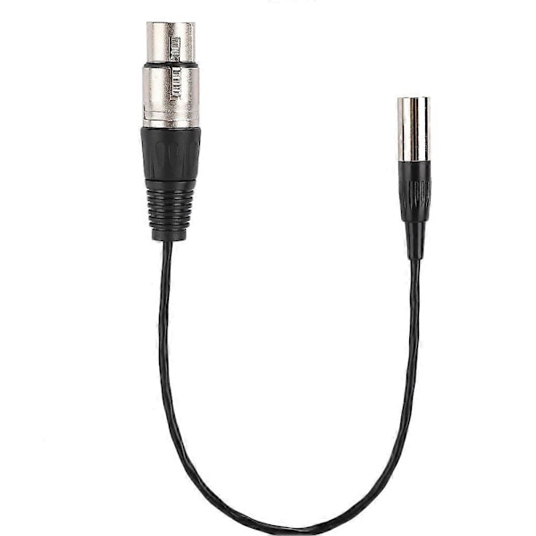 Mini XLR 3-pin han til XLR 3-pin hun aluminiumsfolie skærmet kobbertråd lydkabel