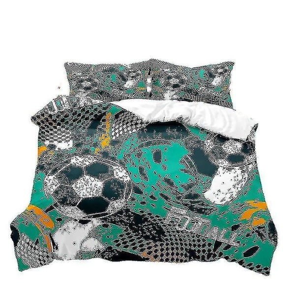 Fotbollstryck Sängkläder Baseball Fotboll Basket Set Cover Set Hem Sovrum Inredning Sängkläder Sängkläder style 1 140*210two-piecesuit