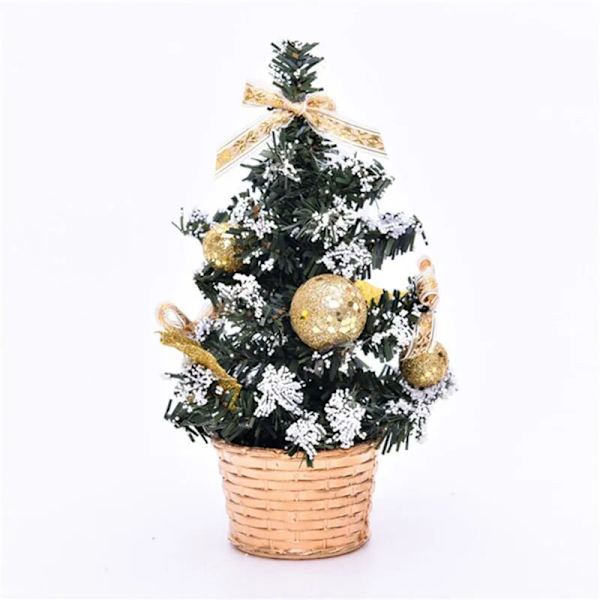 Julgransprydnad Dekoration Hem Bärbart Bord Xmas Festival Mini Inredning 20cm Navidad Presenter Jultomten Nyårsträd Red 2