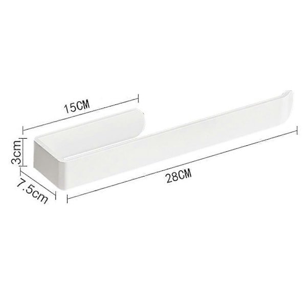 Holder Vægmonteret Køkkenrulleholder Aluminium Mat Badeværelse Håndklædeholder Simpel Hylde Badeværelse Håndklædeholder Multi-funktion Toilet Opbevaringshylde Klud