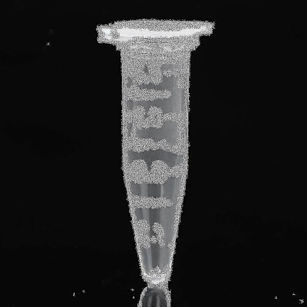 1000 st Mini Centrifugrör 1,5 ml Graderade Genomskinliga Plastcentrifugrör med Platt Snäpplock