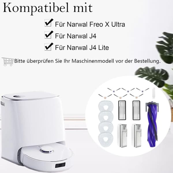 Kompatibel med Narwal Freo Z Ultra dammsugartillbehör