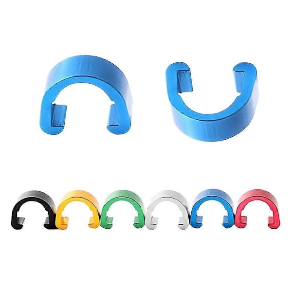 Silver 10 st MTB Cykel Guide Kablar C-clips Spänne