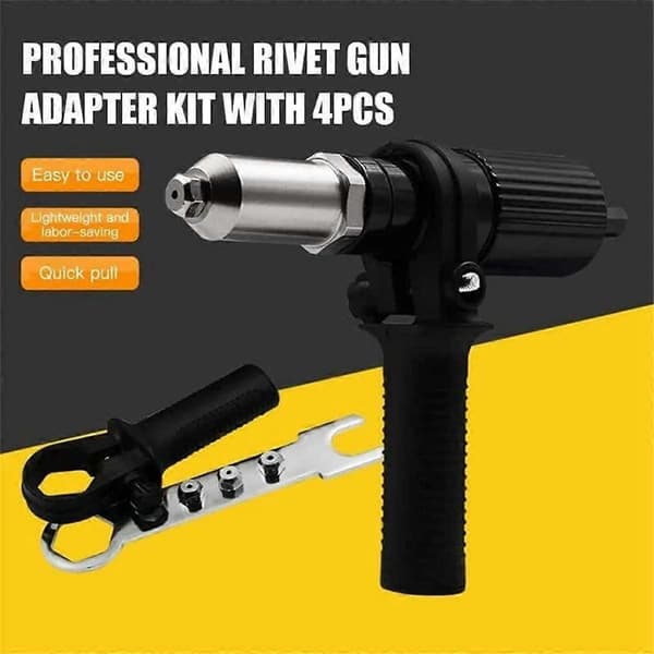 Nitmutterpistol Adapter Kärndragande Nitmutterpistol Konverteringsfog Elektrisk Borrmaskin Nitmuttermaskin Drag Nitmutter Ri