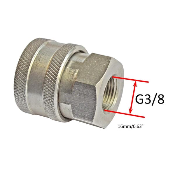 G 1/4 G3/8 Högtryckstvätt Adapter Snabbkopplingar Slangadapter Högtryckstvätt Snabbkopplingskit Hållbar