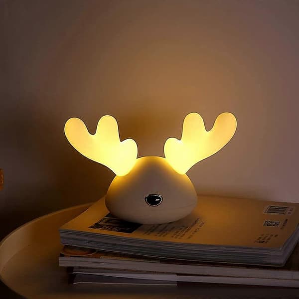 Natlampe barn baby dyr timer led farve (Pink)