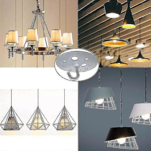 Metallrund Takkrok 90mm Tungt Armatur för Chandelier, 2 Stycken YT[ p20241126674