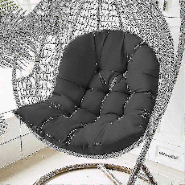 Hengende Egg Swing Hammock Stol Sete Tykk Pute Puteputer for Hage Innendørs (inkluderer kun setepute)