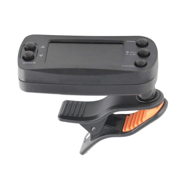 2 i 1 Bærbar Clip On LCD Digital Tuner & Metronom for Gitar Bass Fiolin Ukulele
