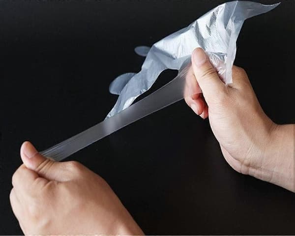 500 miljøvenlige klare plastik engangs tynde handsker
