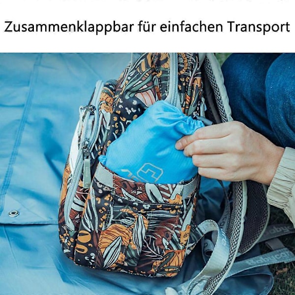 Vattentät tältpresenning, hängmatta tarp, picknickfilt, regnskydd för utomhuscamping, sandstrand